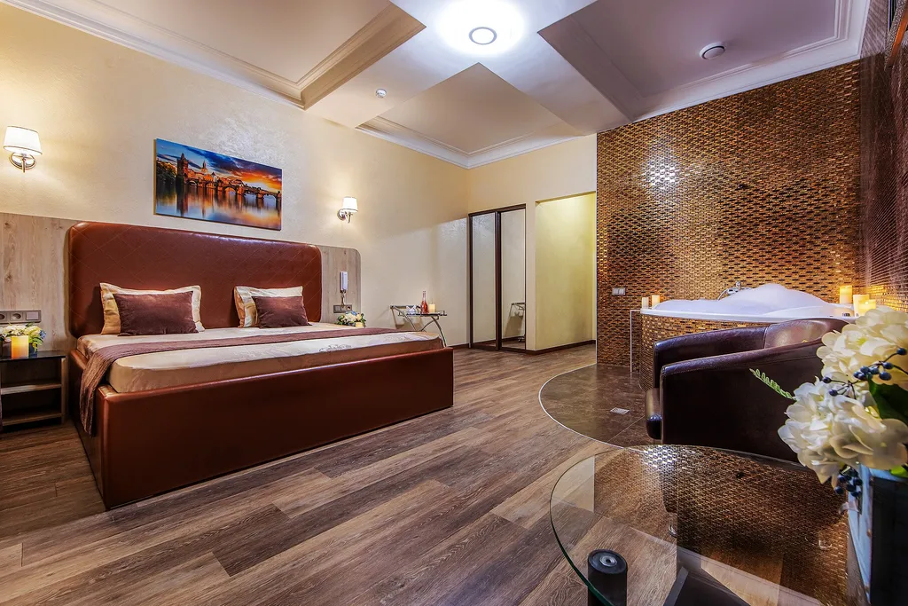 Двухместный номер с 1 кроватью комфорт со SPA-ванной или джакузи