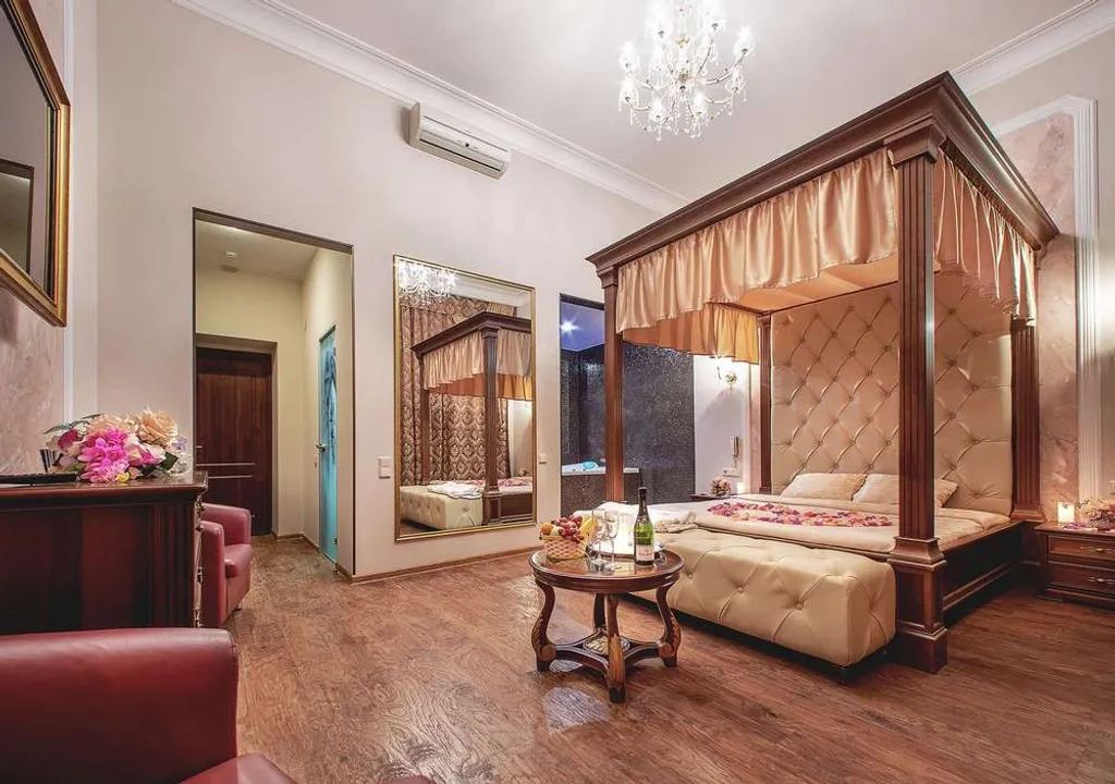 Двухместный номер с 1 кроватью люкс с джакузи