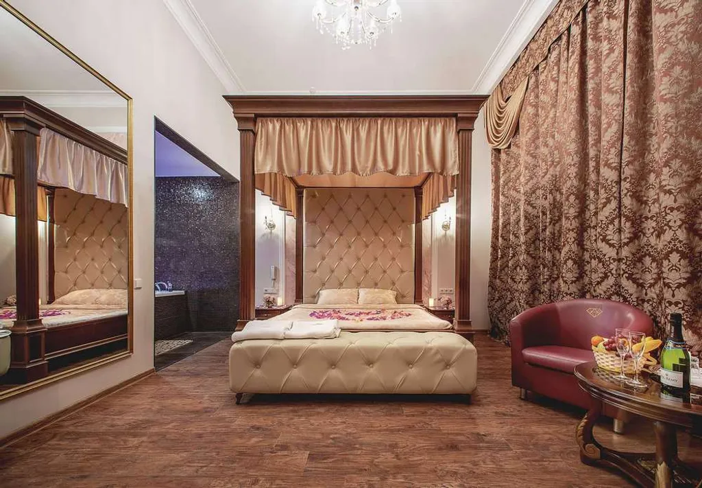 Двухместный номер с 1 кроватью люкс с джакузи