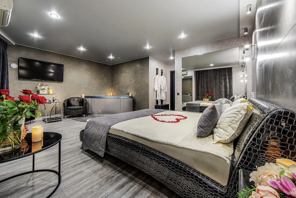 Двухместный номер с 1 кроватью люкс со SPA-ванной