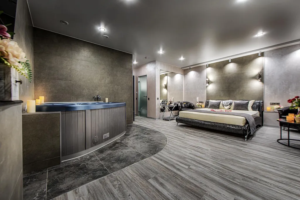 Двухместный номер с 1 кроватью люкс со SPA-ванной