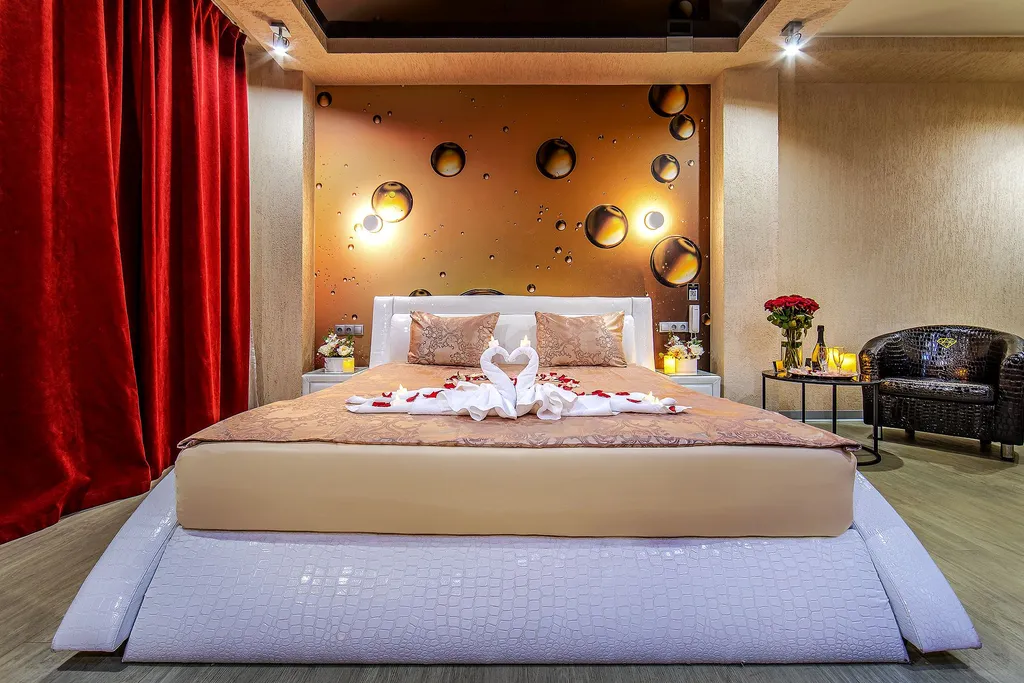 Двухместный номер с 1 кроватью люкс с джакузи или SPA-ванной