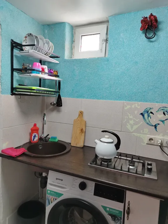 Студия однокомнатная на улице Яна Фабрициуса, 25 м², Сочи — кухня, фото 3