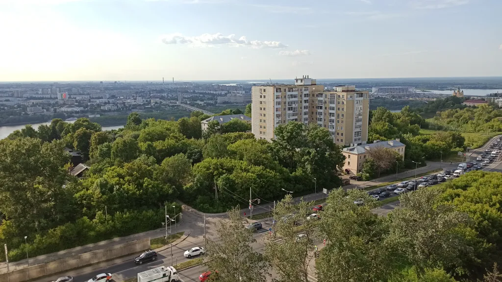 Студия однокомнатная у Горьковской, в Печёрах, 32 м², Нижний Новгород — вид из окна