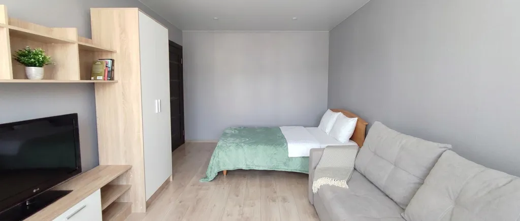 Квартира однокомнатная у метро Гагаринская, 44 м², Самара — спальня, фото 5