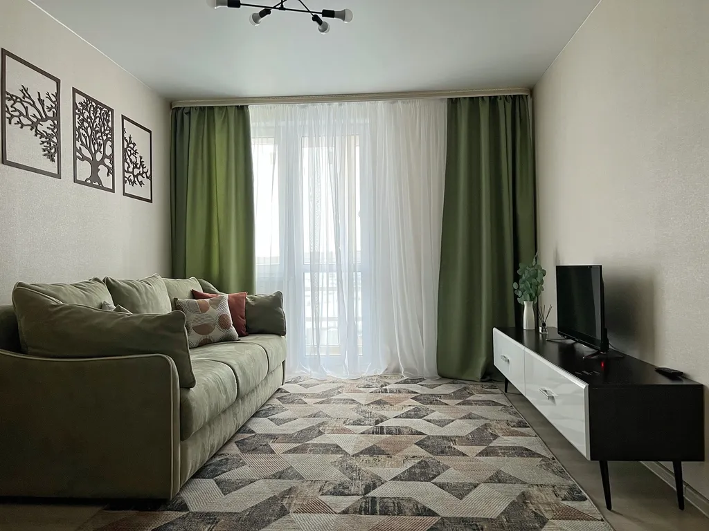 Апартаменты однокомнатные на улице Быстрецкой, 45 м², Рязань — кухня, фото 2