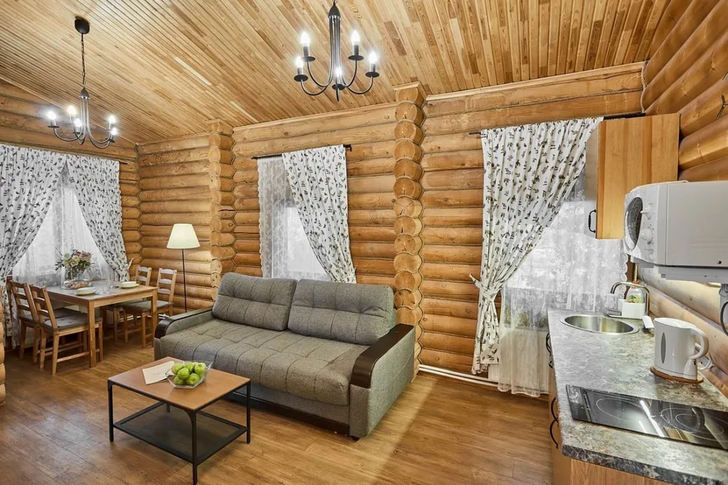 Дом бревенчатый коттедж 403