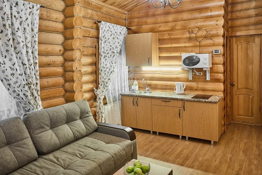 Дом бревенчатый коттедж 403