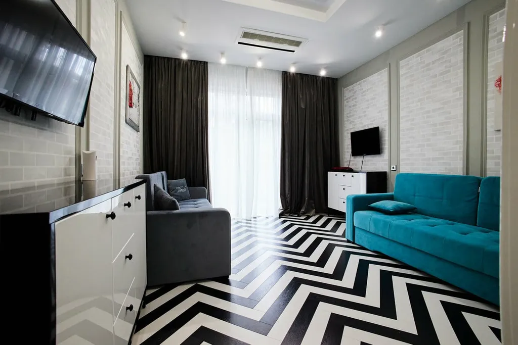 Квартира двухкомнатная на улице Крымской, 80 м², Геленджик — спальня, фото 4
