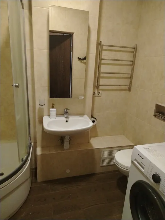 Квартира однокомнатная в переулке Дунаевского, 34 м², Ростов-на-Дону — ванная комната, фото 2