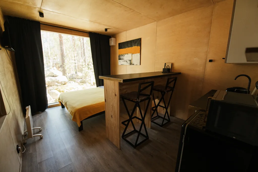 Дом модульный с панорамным окном