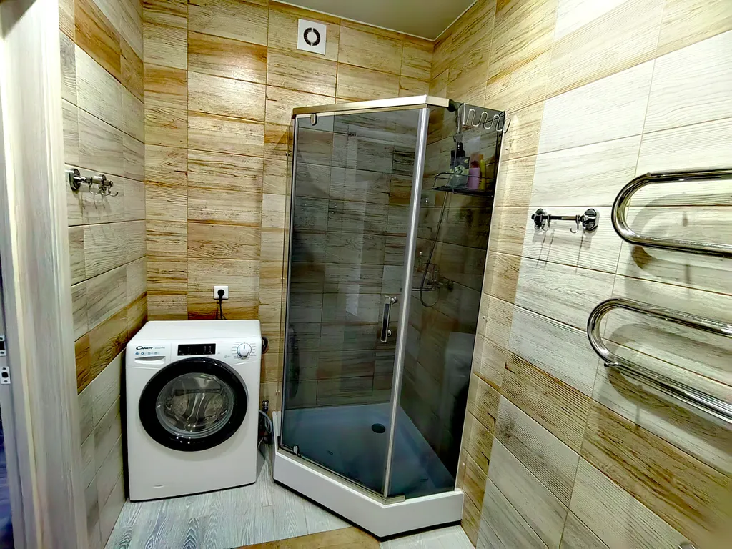 Квартира однокомнатная на улице Балтийской, 40 м², Борисовичи — ванная комната, фото 4