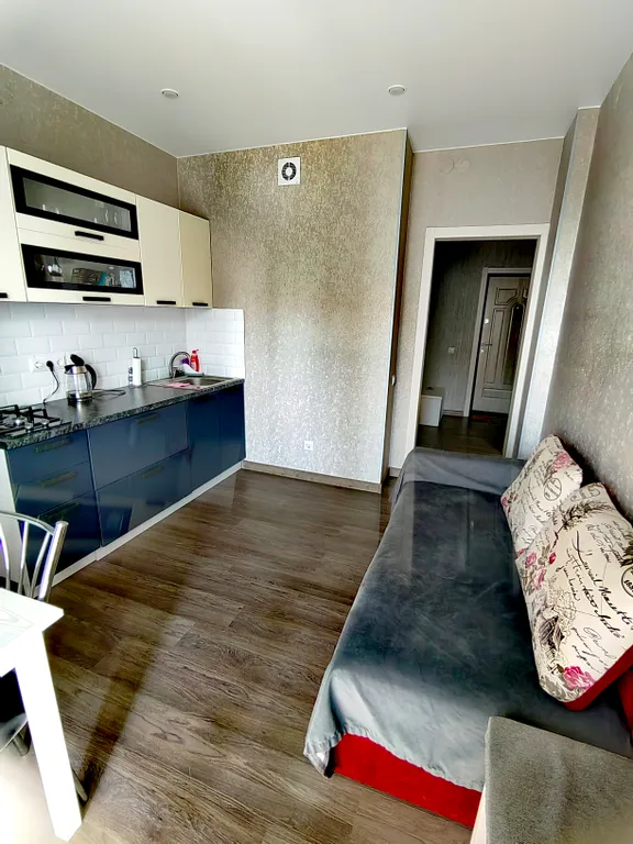Квартира однокомнатная на улице Балтийской, 40 м², Борисовичи — кухня, фото 2