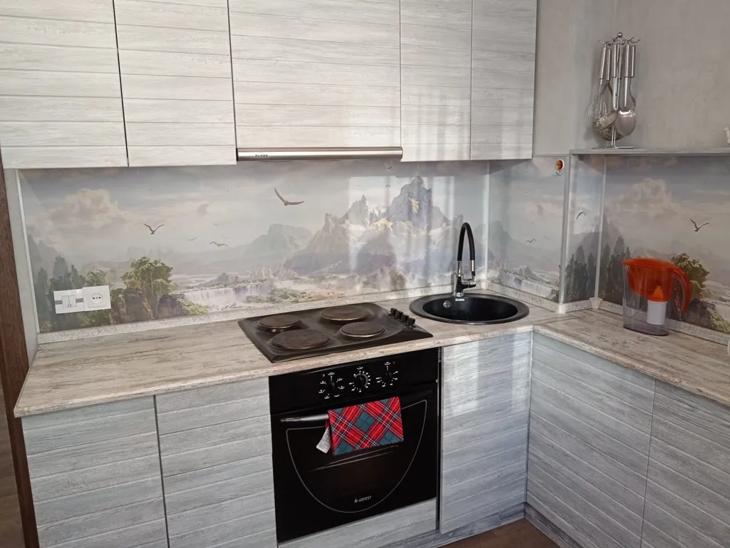 Квартира однокомнатная у Гагаринской, в Октябрьском, 40 м², Самара — кухня, фото 4