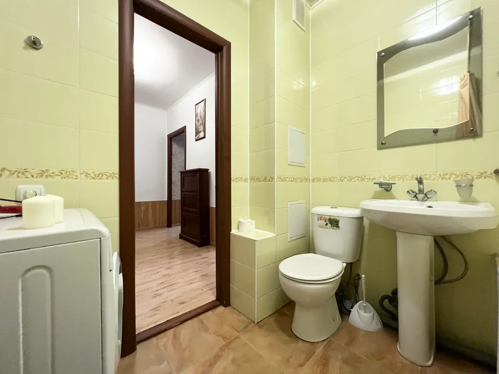 Квартира однокомнатная на улице Кооперативной, 42 м², Калуга — ванная комната, фото 2