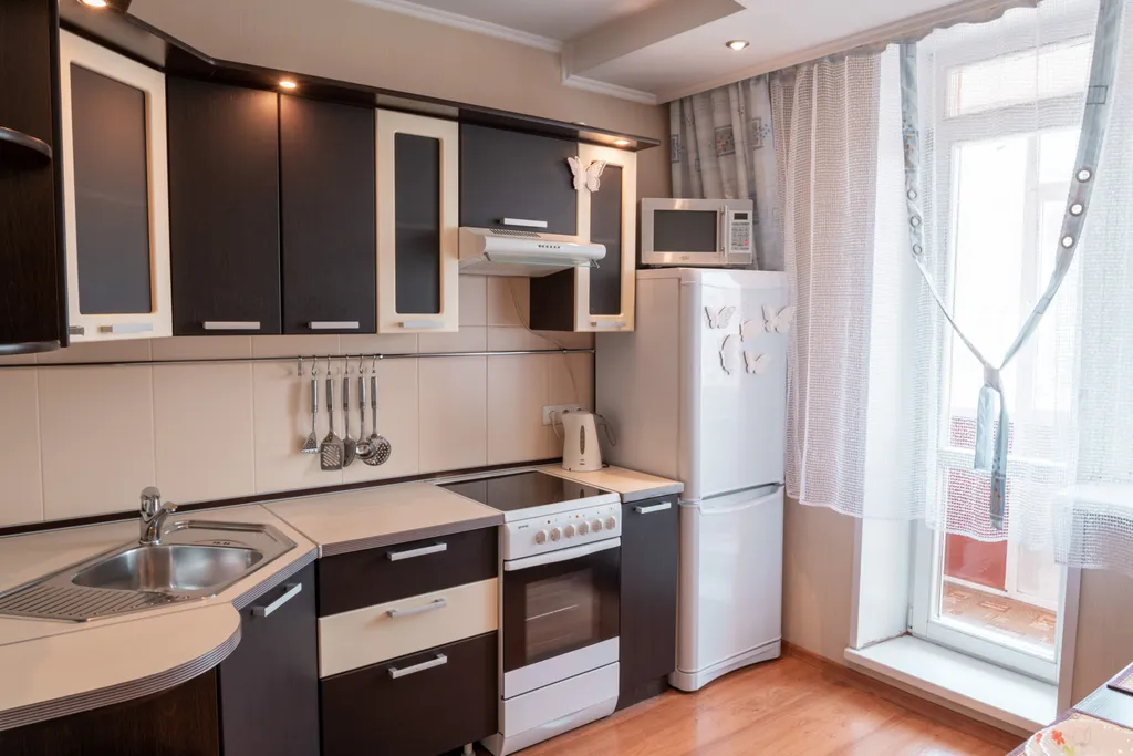 Апартаменты однокомнатные в Советском, 48 м², Красноярск — кухня