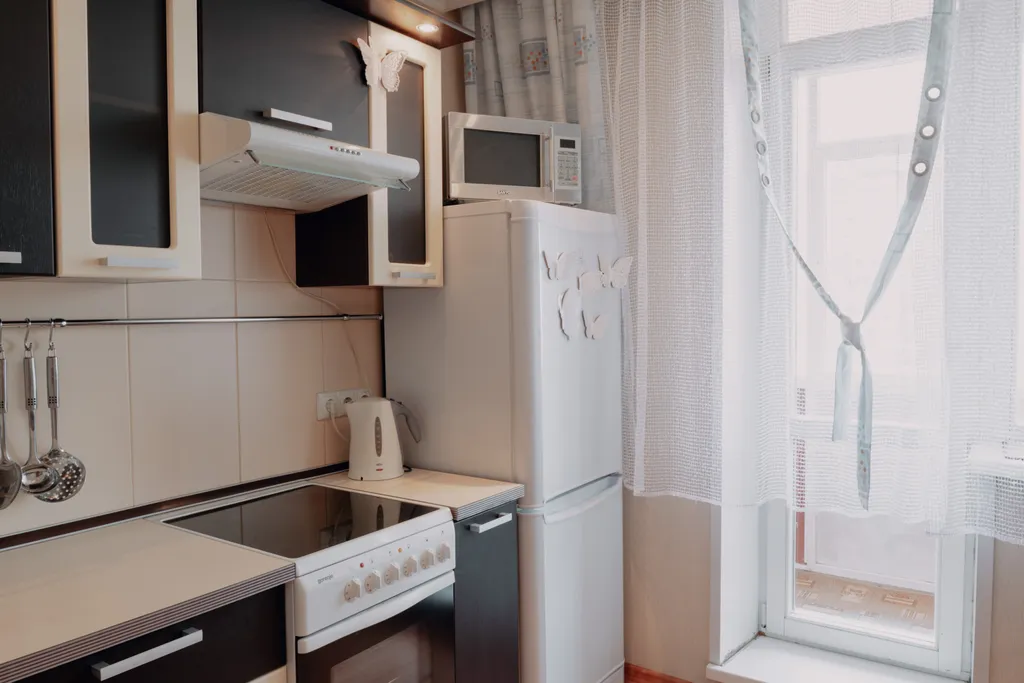 Апартаменты однокомнатные в Советском, 48 м², Красноярск — кухня, фото 3