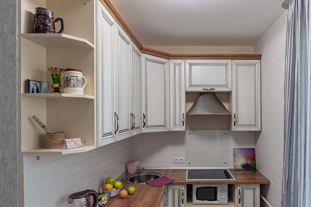 Квартира однокомнатная у Буревестника, в Мещерке, 32 м², Нижний Новгород — кухня, фото 6
