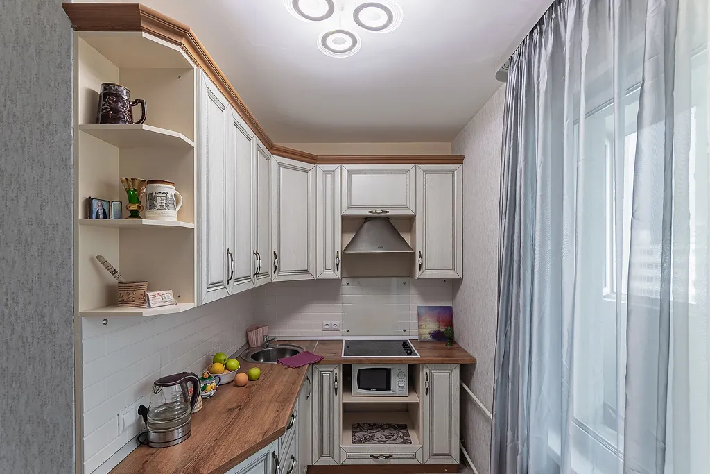 Квартира однокомнатная у Буревестника, в Мещерке, 32 м², Нижний Новгород — кухня, фото 7