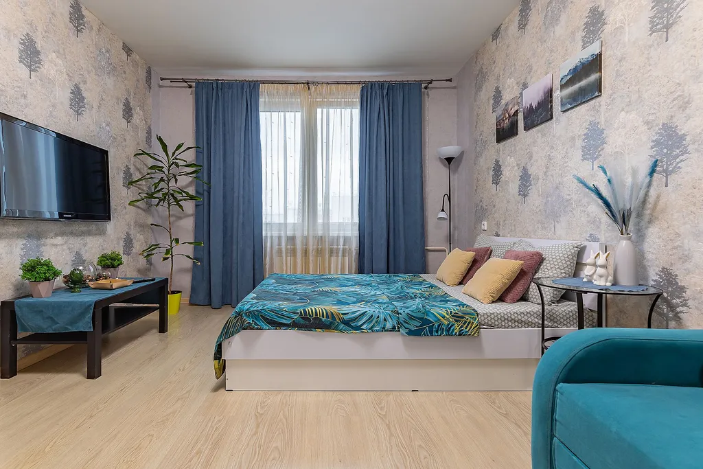 Квартира однокомнатная у Буревестника, в Мещерке, 32 м², Нижний Новгород — спальня, фото 3