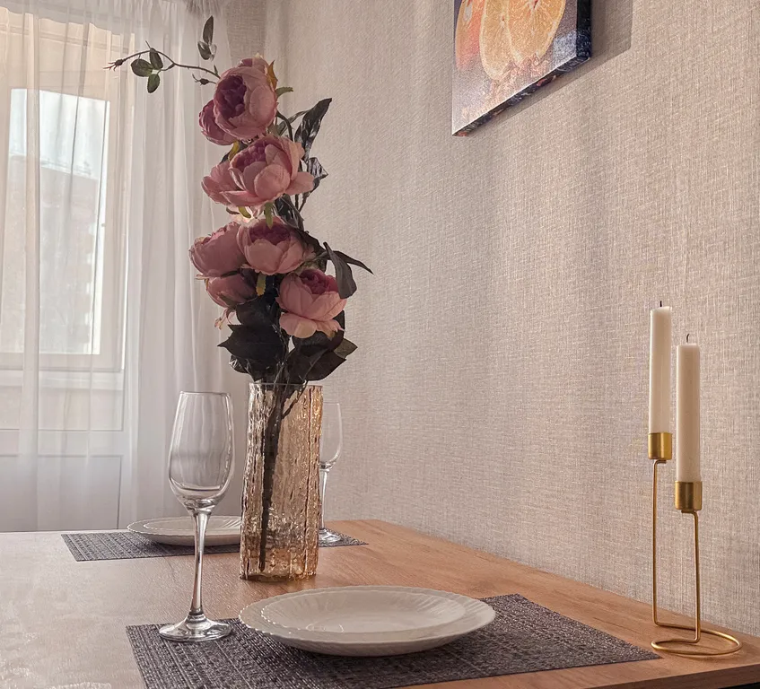 Апартаменты однокомнатные у Кировской, в Кировском, 40 м², Самара — кухня, фото 3