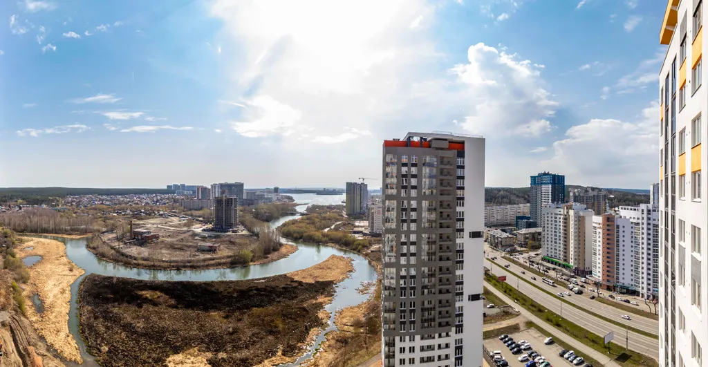 Квартира однокомнатная в Чкаловском, 39 м², Екатеринбург — вид из окна, фото 2