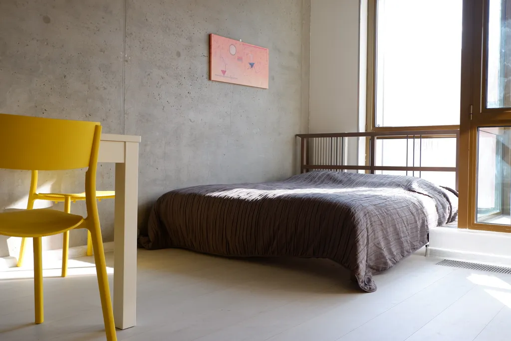 Студия однокомнатная у ЦСКА, в Хорошевском, 32 м², Москва — спальня, фото 2