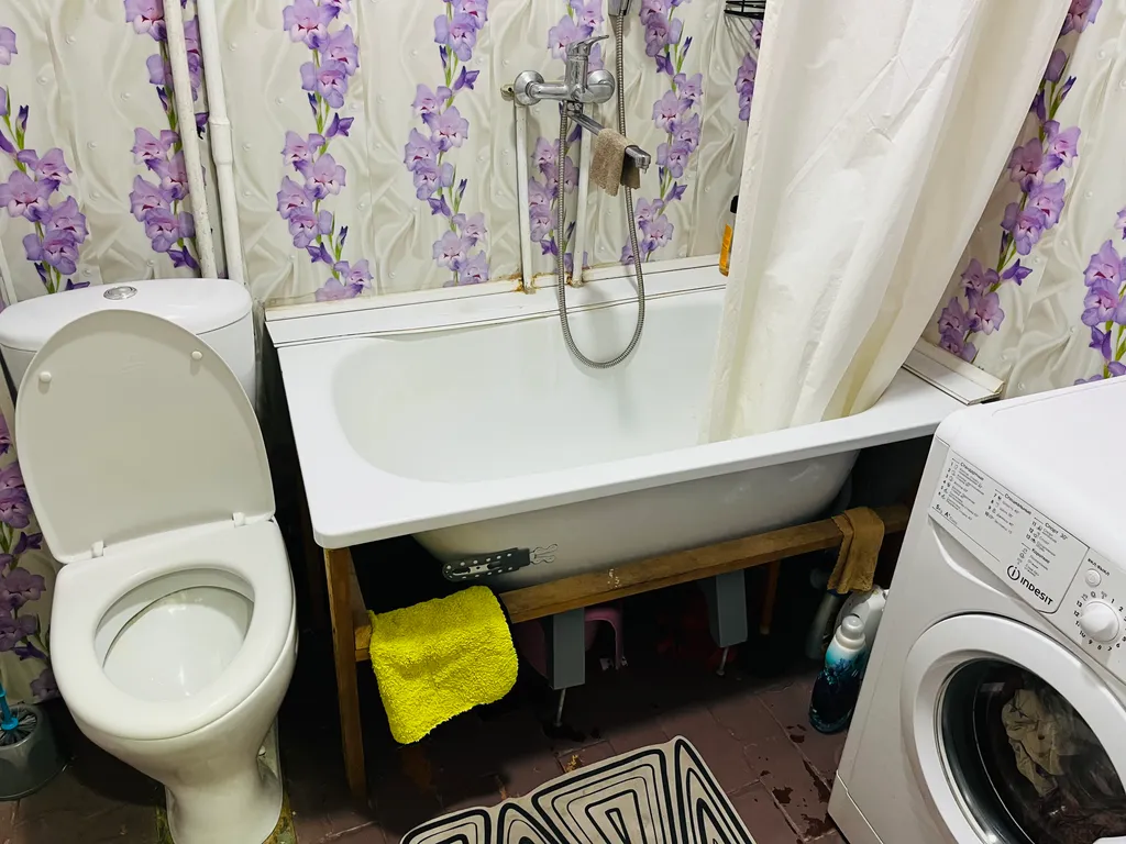 Квартира однокомнатная на улице Первомайской, 35 м², Шахунья — ванная комната