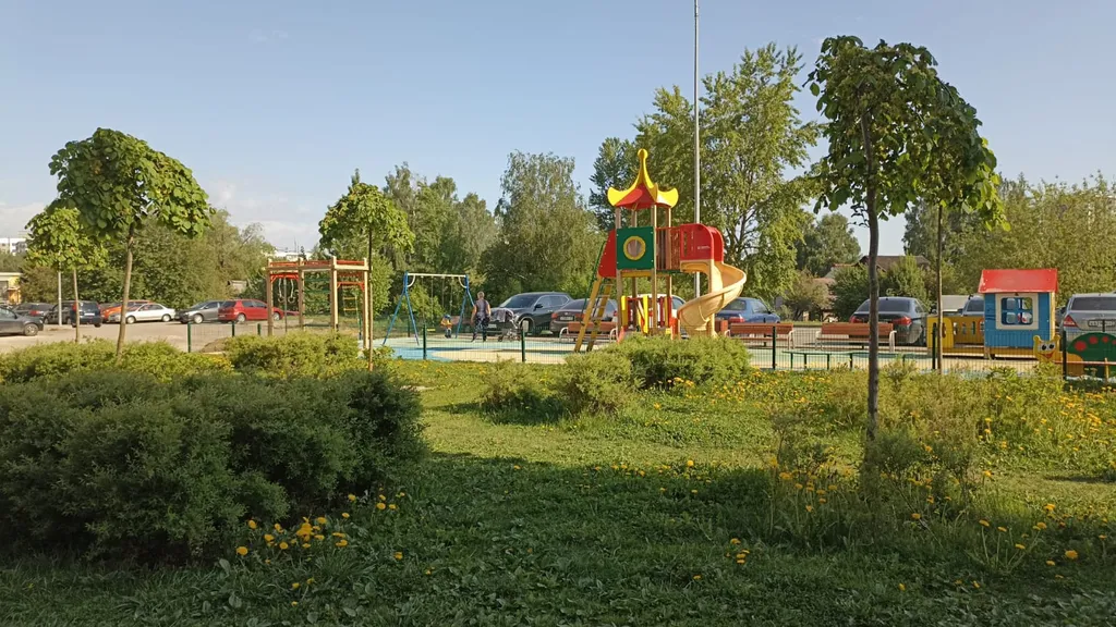 Квартира однокомнатная на улице Ижорского Батальона, 35 м², Псков — двор, фото 2