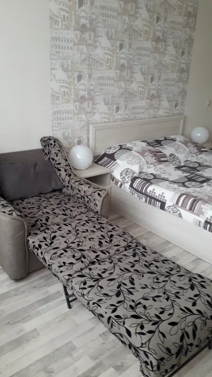 Квартира однокомнатная на улице Крымской, 42 м², Анапа — спальня, фото 3