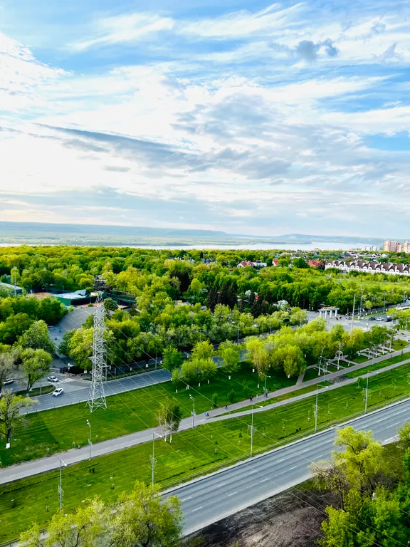 Квартира однокомнатная в Октябрьском, 43 м², Самара — вид из окна, фото 3