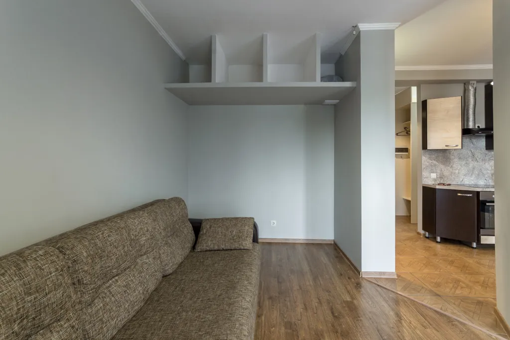 Квартира однокомнатная на улице Алексея Алёхина, 35 м², Псков — спальня, фото 6