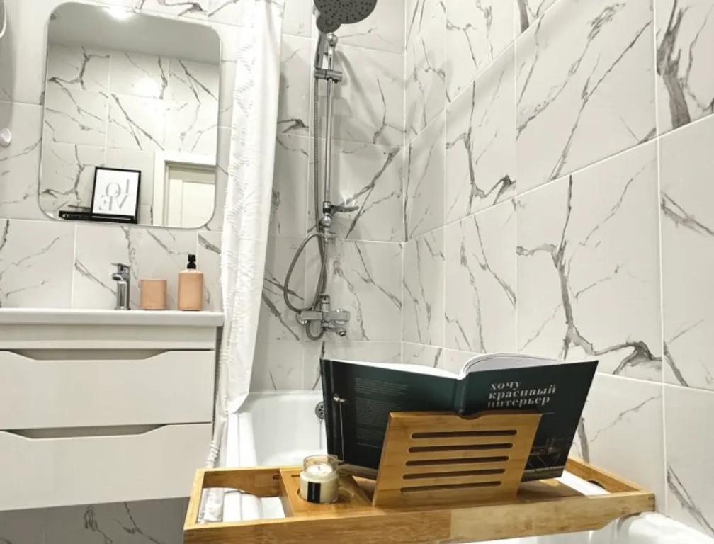 Апартаменты однокомнатные у Горьковской, в Печёрах, 40 м², Нижний Новгород — ванная комната, фото 3