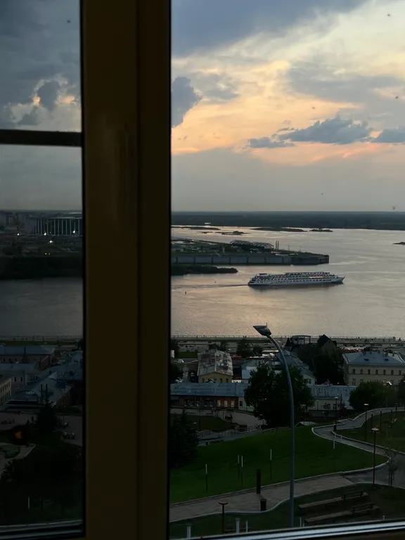 Квартира однокомнатная у метро Горьковская, 34 м², Нижний Новгород — вид из окна, фото 6