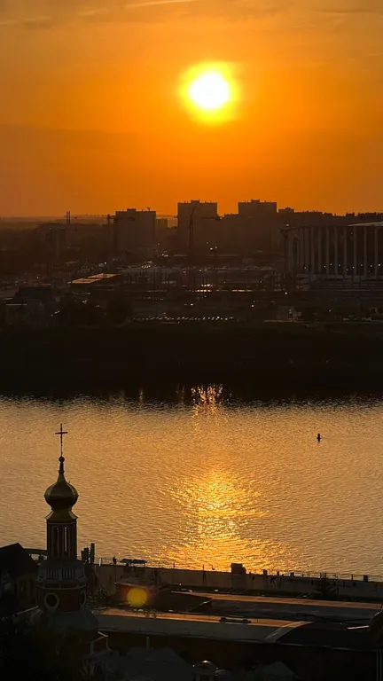Квартира однокомнатная у метро Горьковская, 34 м², Нижний Новгород — вид из окна, фото 7