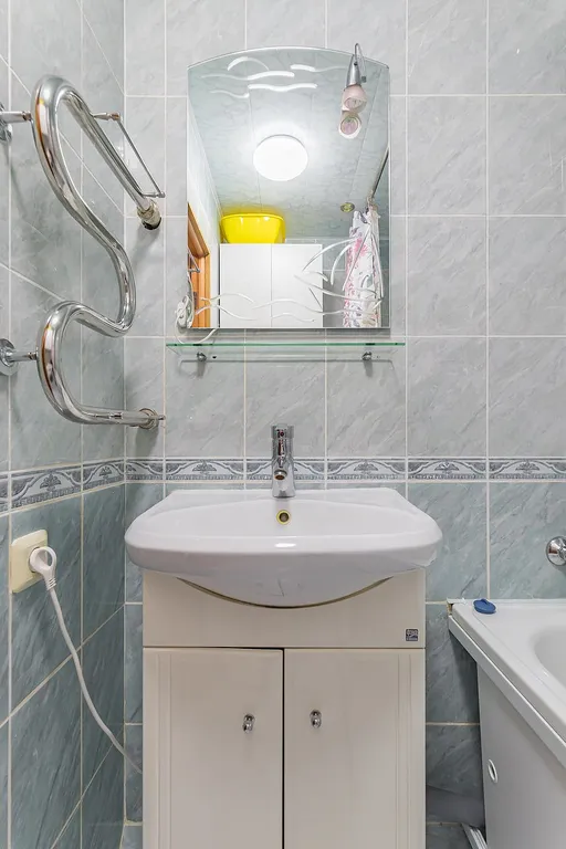 Квартира однокомнатная у Буревестника, в Мещерке, 35 м², Нижний Новгород — ванная комната, фото 3