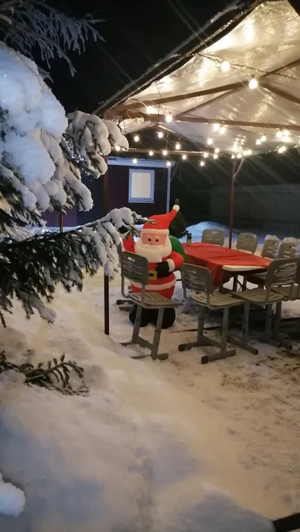 Дом с зоной отдыха на новый год на природе