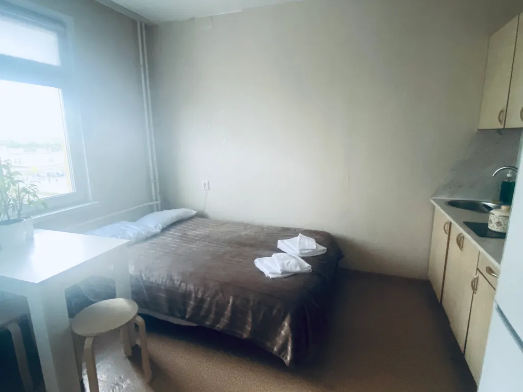 Студия однокомнатная в Московском, 17 м², Нижний Новгород — спальня, фото 3
