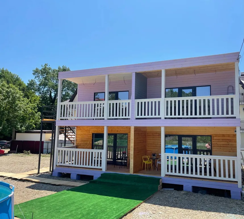 Эко-дом под ключ на море на 8 человек, Семейный