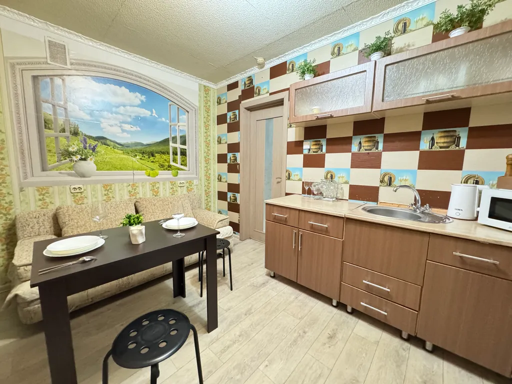 Квартира однокомнатная на улице Мате Залке, 32 м², Чебоксары — кухня, фото 3