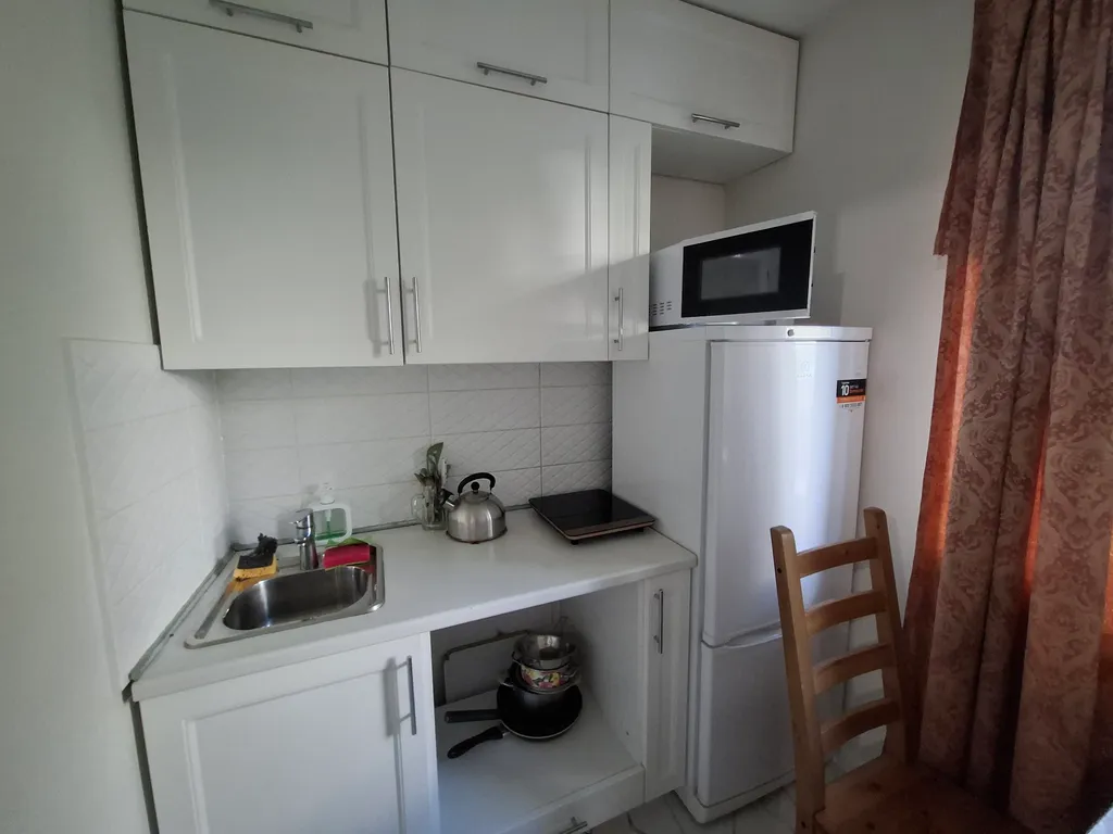 Квартира однокомнатная на улице Новолучанской, 30 м², Великий Новгород — кухня, фото 7