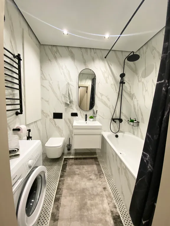 Квартира однокомнатная в Свердловском, 40 м², Иркутск — ванная комната
