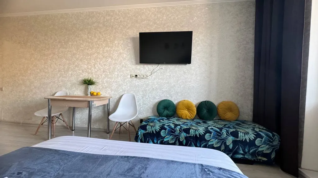 Студия однокомнатная на улице Колычева, 27 м², Лобня — спальня, фото 7