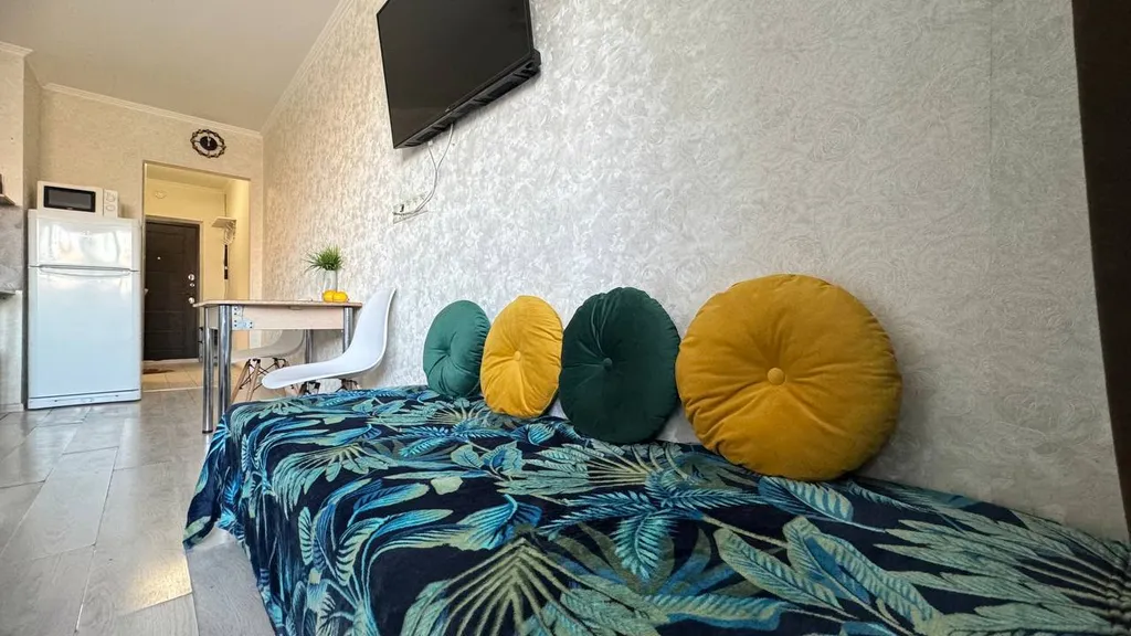 Студия однокомнатная на улице Колычева, 27 м², Лобня — спальня, фото 8