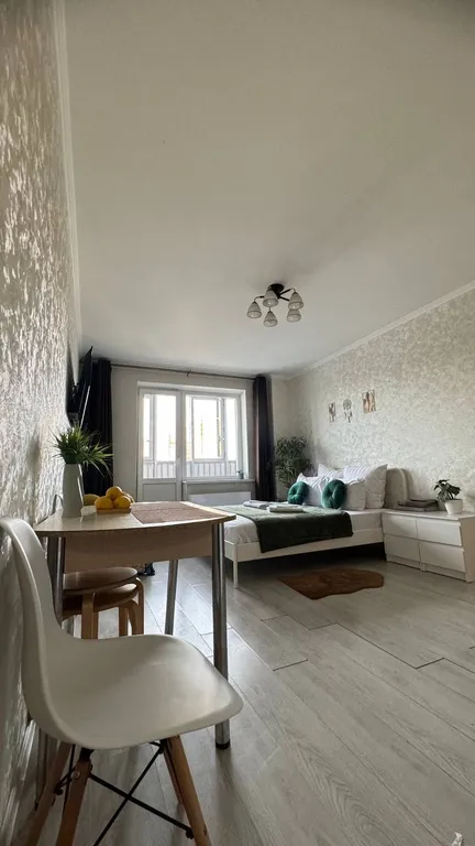 Студия однокомнатная на улице Колычева, 27 м², Лобня — спальня, фото 5