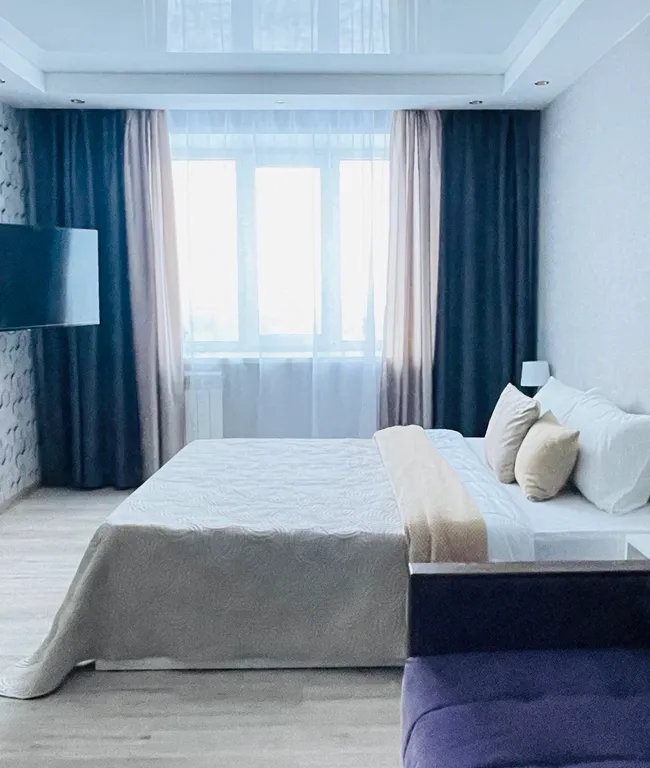 Квартира однокомнатная на улице Семчинской, 44 м², Рязань — спальня, фото 2