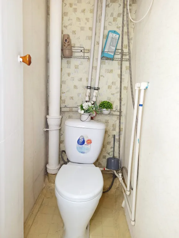Квартира однокомнатная у Аметьево, в Азино, 35 м², Казань — ванная комната, фото 4