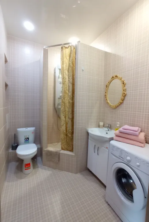 Квартира однокомнатная в Октябрьском, 46 м², Иркутск — ванная комната, фото 2