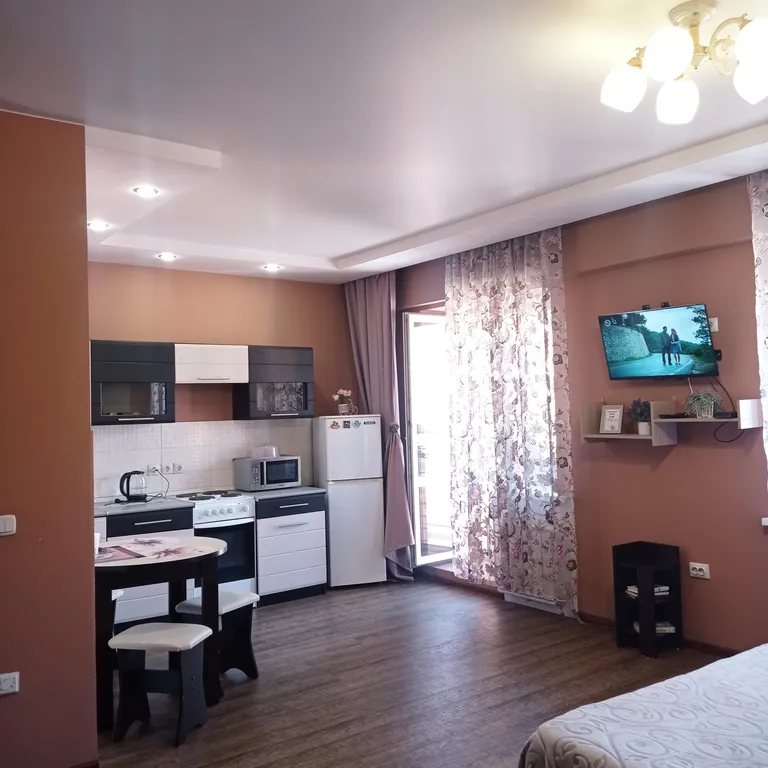 Квартира однокомнатная в Октябрьском, 46 м², Иркутск — кухня