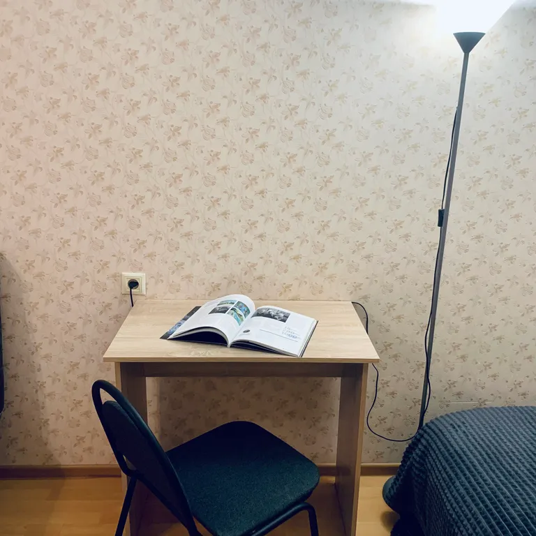 Квартира однокомнатная у Российской, в Октябрьском, 46 м², Самара — спальня, фото 3